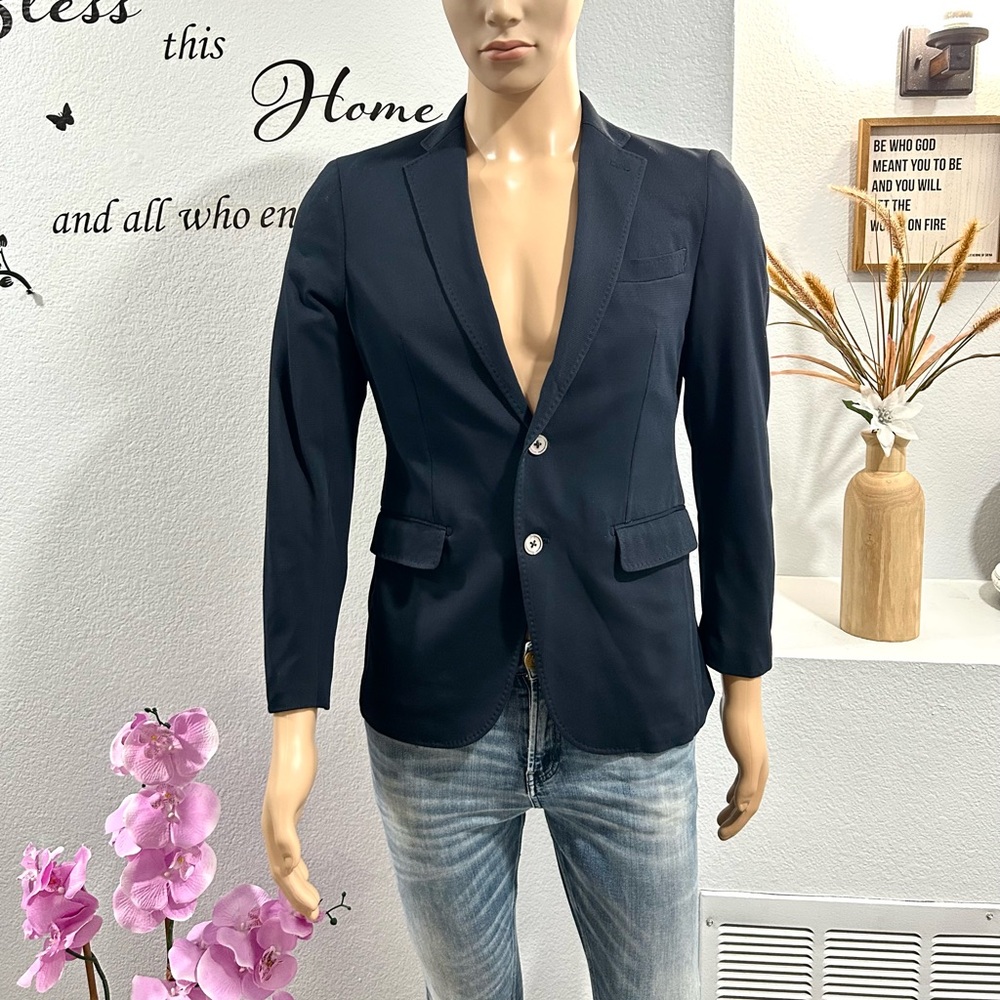 Vintage Antonio Laverda Breganze Blue Men’s Blazer Jacket Size S Small Italian